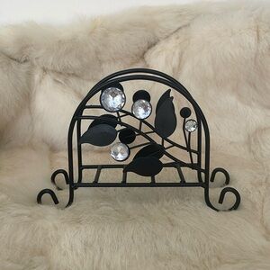 Black Metal Napkin Holder